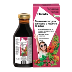 Билково плодов еликсир с желязо за деца, 250ml, floradix