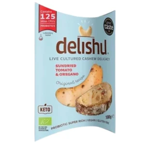 Био Деликатес от Заквасено Кашу с Домати и Риган, 100g, delishu,