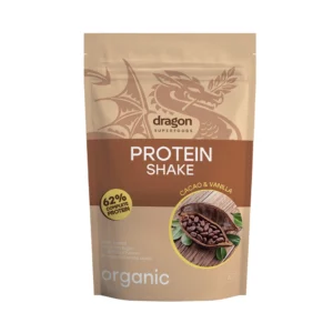 Био Протеинов Шейк с Какао и Ванилия с Еритритол, 500g, dragon superfoods