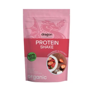 Био Протеинов Шейк с Ягода и Кокос с Еритритол, 450g, dragon superfoods