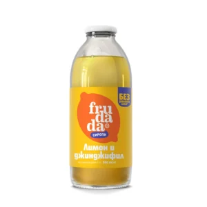 Сироп за разтваряне без добавена захар, Лимон и Джинджифил, 500ml, frudada